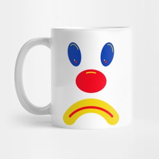 Sad Clown - Primary Colored Mug